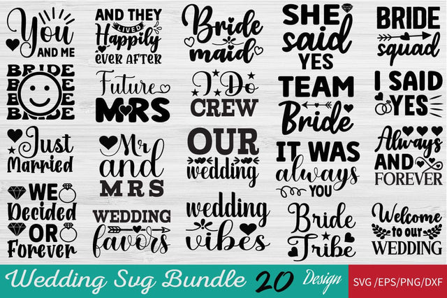 Wedding SVG Bundle SVG Angelina750 