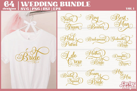 Wedding SVG Bundle SVG Carla C Designs 