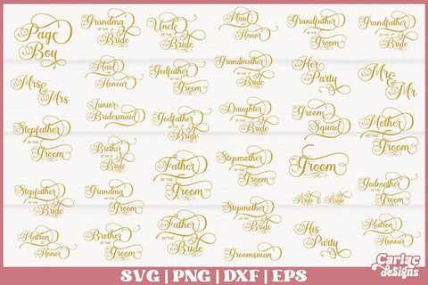 Wedding SVG Bundle SVG Carla C Designs 