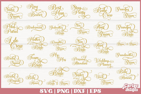 Wedding SVG Bundle SVG Carla C Designs 