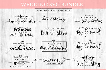 Wedding SVG Bundle SVG CraftLabSVG 