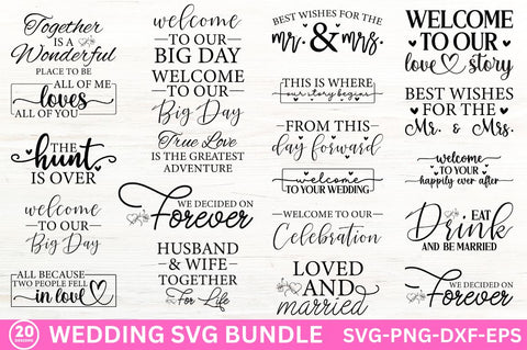 Wedding Svg Bundle SVG Designangry 