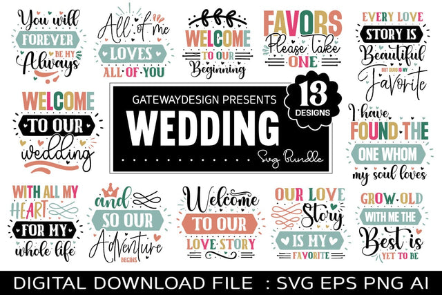Wedding Svg Bundle SVG designmaster24 