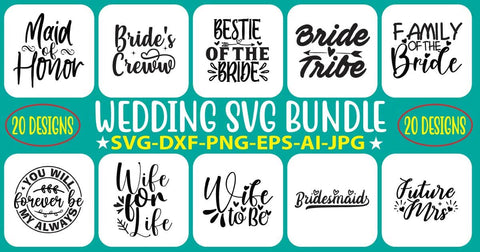 Wedding SVG Bundle SVG Syaman 