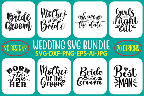 Wedding SVG Bundle SVG Syaman 