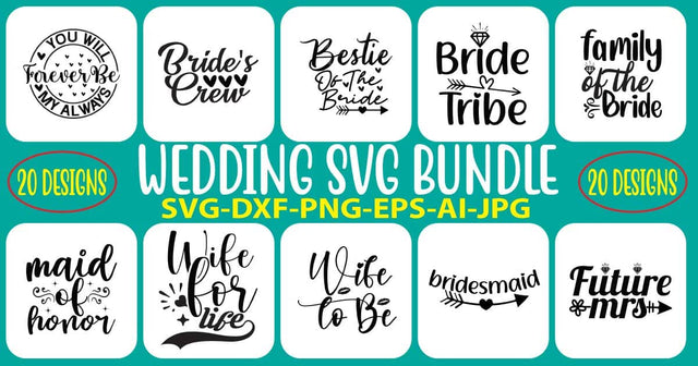 Wedding SVG Bundle SVG Syaman 