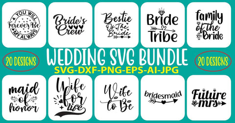 Wedding SVG Bundle SVG Syaman 