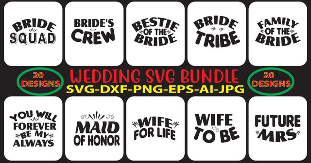 WEDDING-SVG-BUNDLE SVG Syaman 