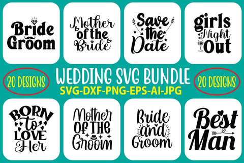 Wedding SVG Bundle SVG Syaman 