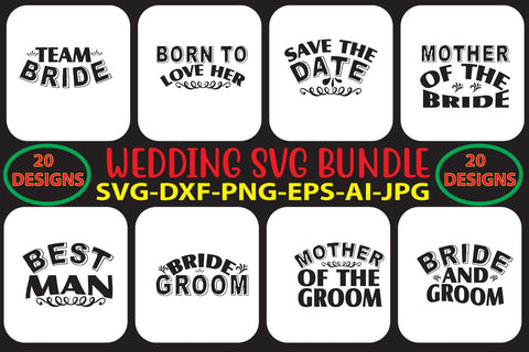 WEDDING-SVG-BUNDLE SVG Syaman 