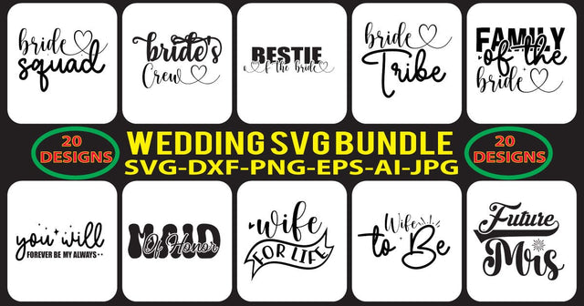 WEDDING-SVG-BUNDLE SVG Syaman 