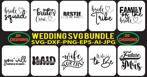 WEDDING-SVG-BUNDLE SVG Syaman 