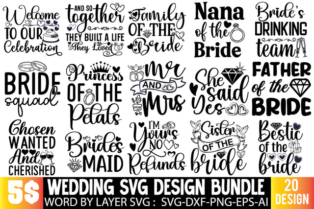 Wedding SVG Bundle, Wedding T-shirt DEsign Bundle, Wedding Sublimation Bundle, Wedding SVG Qutes, Welcome To Our Wedding Sublimation Insomnia Std 
