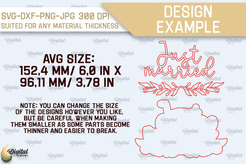 Wedding Wall Decor Laser Cut. Wedding Phrase SVG SVG Evgenyia Guschina 