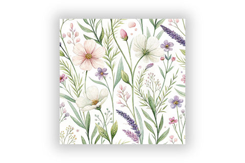 Wedding Wildflower Digital Paper Pack, Seamless Watercolor Floral Bundle Pack, Printable Scrapbook Paper, Boho Bridal Design Collection Digital Pattern FloridPrintables 