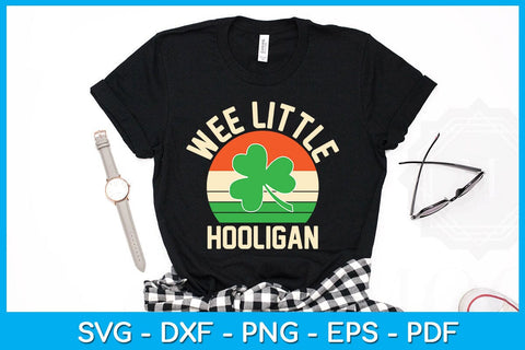 Wee Little Hooligan St Patrick's Day SVG PNG PDF Cut File SVG Creativedesigntee 