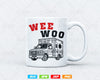 Wee Woo Ambulance AMR Funny EMS EMT Paramedic Vector T-Shirt Design Png ...