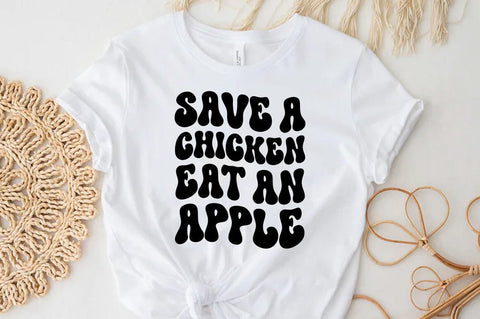 Weed Cannabis Marijuana Quote SVG Design, Weed T-shirt, Save a chicken eat an apple SVG FiveStarCrafting 