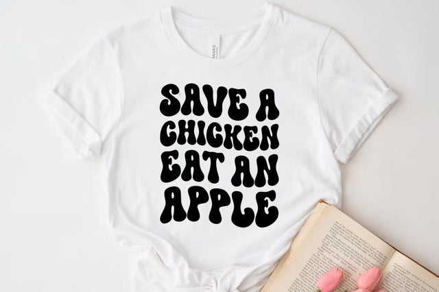 Weed Cannabis Marijuana Quote SVG Design, Weed T-shirt, Save a chicken eat an apple SVG FiveStarCrafting 