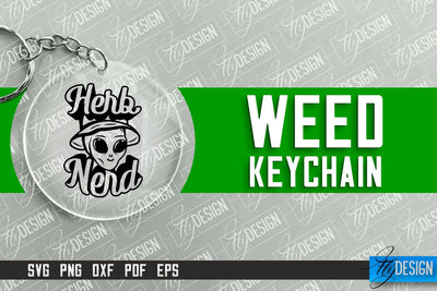 Weed Keychain SVG Design | Plants SVG | 420 SVG Design SVG Fly Design 