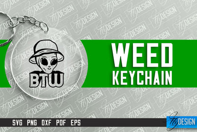 Weed Keychain SVG Design | Plants SVG | 420 SVG Design SVG Fly Design 