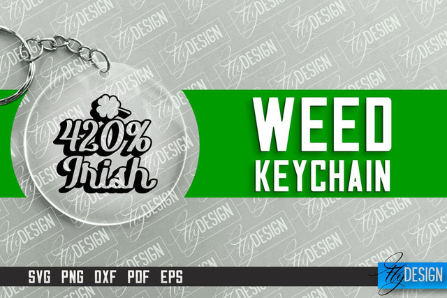 Weed Keychain SVG Design | Plants SVG | 420 SVG Design SVG Fly Design 