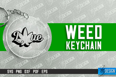 Weed Keychain SVG Design | Plants SVG | 420 SVG Design SVG Fly Design 