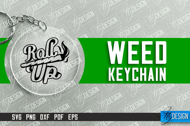 Weed Keychain SVG Design | Plants SVG | 420 SVG Design SVG Fly Design 