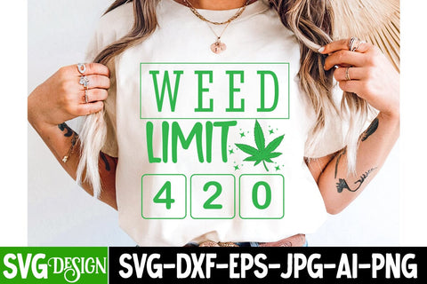 Weed Limit 420 SVG Design,Weed SVG Design SVG BlackCatsMedia 