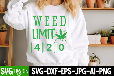 Weed Limit 420 SVG Design,Weed SVG Design SVG BlackCatsMedia 