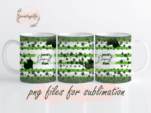 Weed Marijuana Mug Wrap Design, Instant Digital Design Download Mug Wrap Design, Mug Design PNG Sublimation PrintingLife 