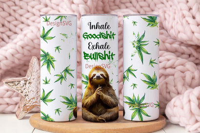 Weed Skinny Tumbler, Weed Inhale the Good Sublimation Design Templates, Funny Weed Marijuana Tumbler, Straight PNG Digital Download Sublimation DesignSVG 