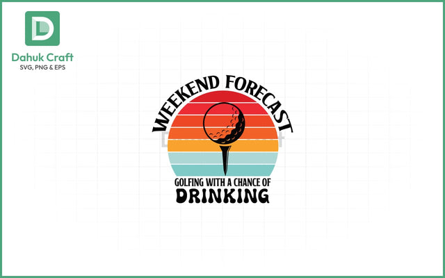Weekend Golf SVG – Tee & Toast SVG PNG & EPS V22 SVG dahukdesign 