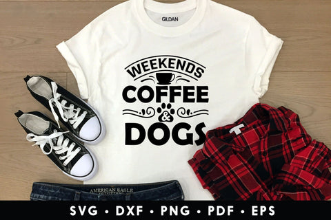 Weekends Coffee & Dogs SVG Cut File SVG CraftLabSVG 
