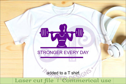 Weight Lifter Name Sign SVG, Gym Sign SVG, Female Fitness SVG APInspireddesigns 