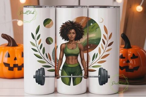 Weights & Wellness 20oz Tumbler Design Sublimation PixelChick 