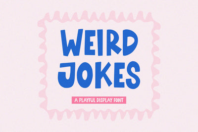 Weird Jokes - Playful Display Font Font Timur type 