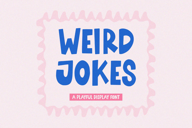 Weird Jokes - Playful Display Font Font Timur type 