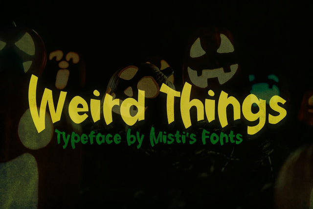 Weird Things Font Misti's Fonts 