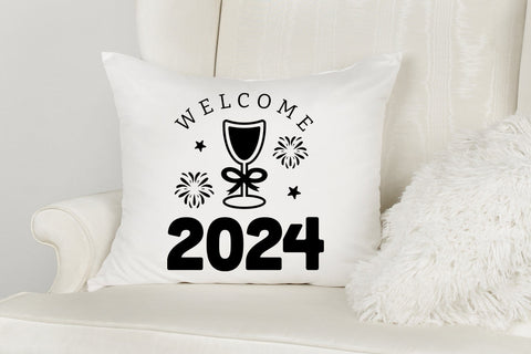 Welcome 2024 - New Year SVG Design SVG CraftLabSVG 