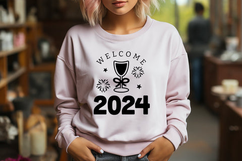 Welcome 2024 - New Year SVG Design SVG CraftLabSVG 