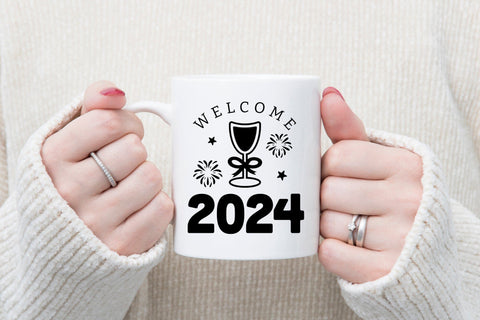 Welcome 2024 - New Year SVG Design SVG CraftLabSVG 