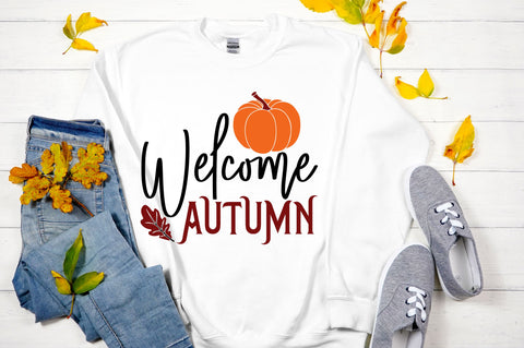 Welcome autumn svg design SVG Regulrcrative 