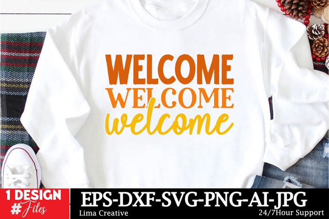 Welcome Autumn SVG Desugn, Autumn SVG Cut File, Fall SVG Quotes SVG Insomnia Std 