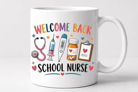 Welcome Back School Nurse PNG | Cute Nurse Sublimation Design SVG BillahCrafts 
