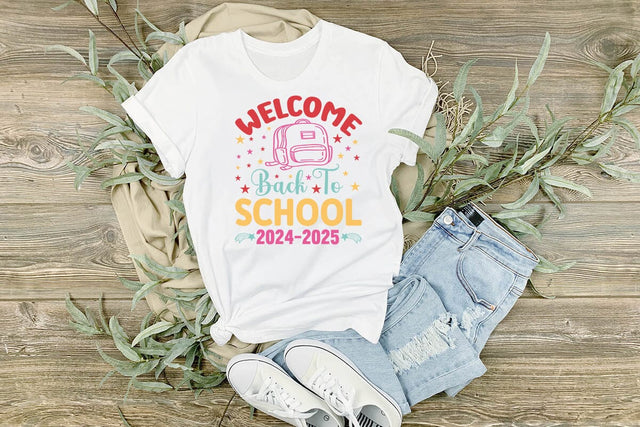 Welcome back to school 2024 2025 SVG Angelina750 