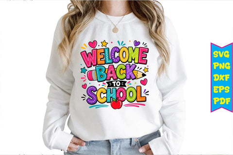 Welcome Back to School PNG Design Sublimation Craftlabsvg24 