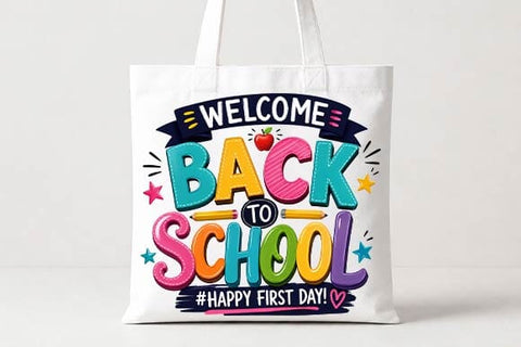 Welcome Back to School PNG | Happy First Day Sublimation Design SVG BillahCrafts 