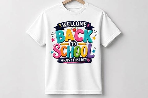 Welcome Back to School PNG | Happy First Day Sublimation Design SVG BillahCrafts 