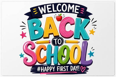 Welcome Back to School PNG | Happy First Day Sublimation Design SVG BillahCrafts 